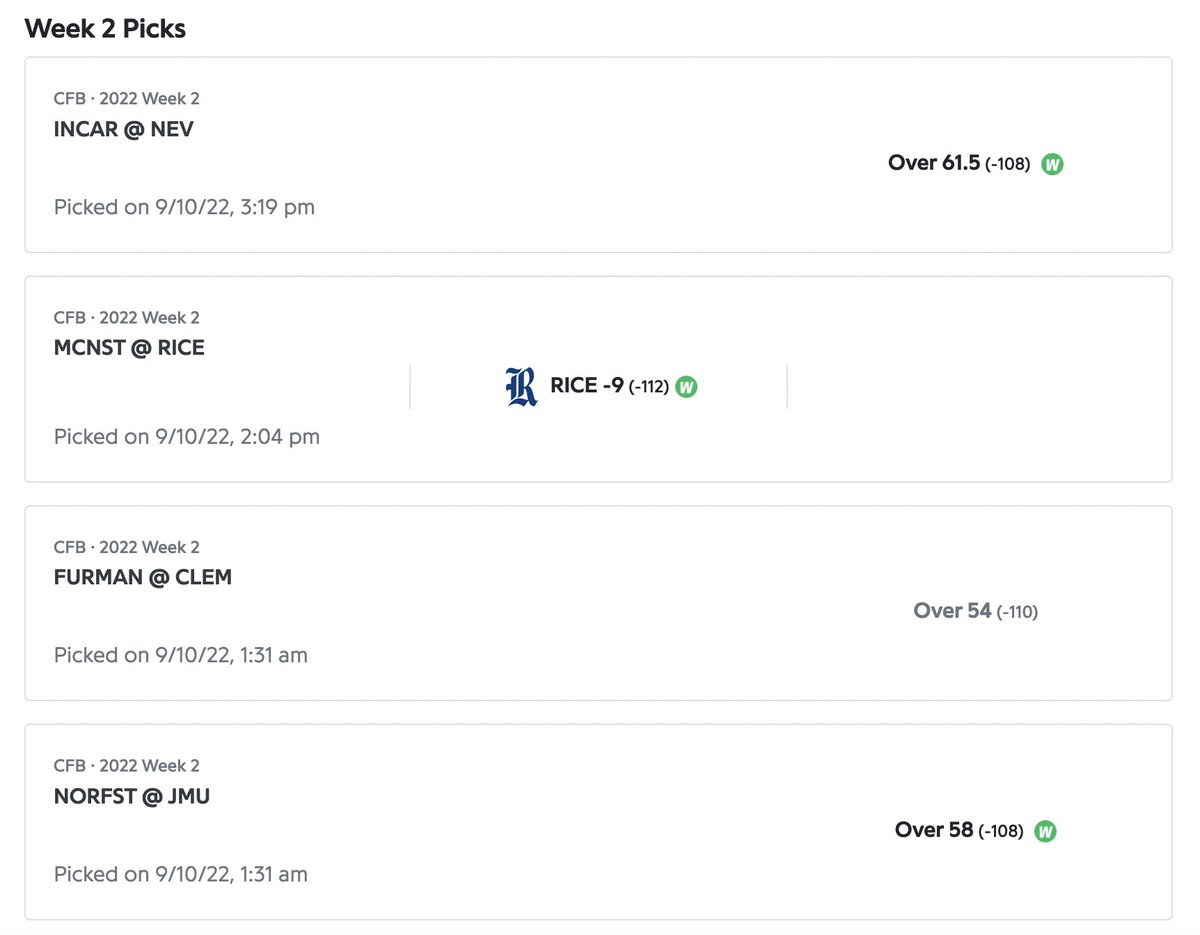 Strong Week 2 performance from the pod (7-1 on ATS &amp; O/U picks). Make sure to follow us on <a href="/tallysight/">Tallysight</a>!

tallysight.com/analyst/david-…

tallysight.com/analyst/josh-c…

tallysight.com/analyst/david-…