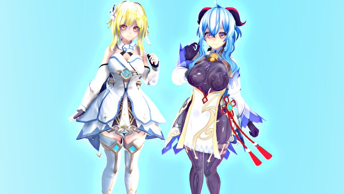 旅人と甘雨ちゃん #COM3D2 