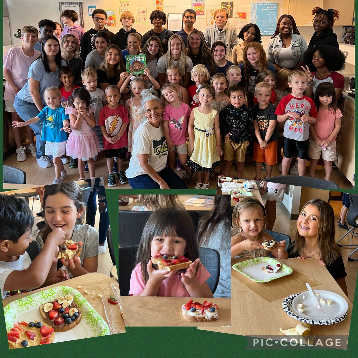 LilCopperheads's tweet photo. Cooking while learning about diversity with Mrs.Parra and our High School Buddies is so much fun! #MessyFaces #Yummy #LilCopperheads #CTE https://t.co/19e4gpi62L