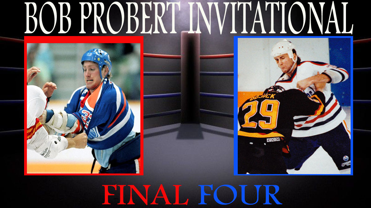 4thlineVoice's tweet photo. #BobProbertInvitational
#Vote2022 
#HockeyTwitter 
FINAL FOUR 
Marty McSorley vs Dave Brown https://t.co/jeQ7iuQUzt