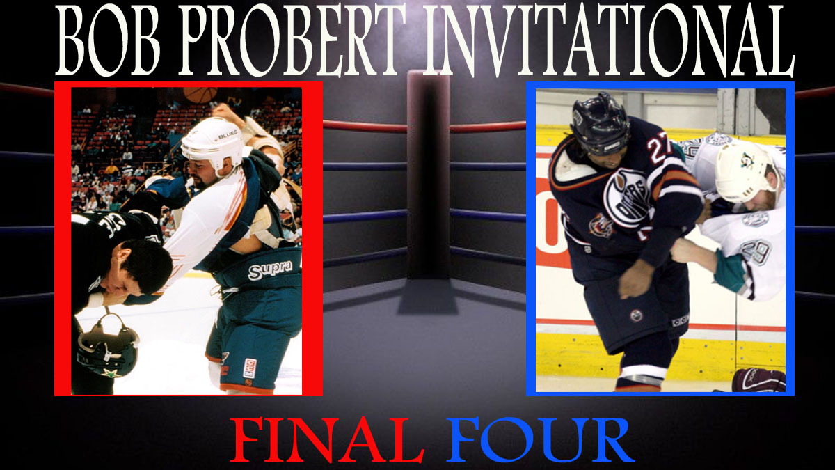 4thlineVoice's tweet photo. #BobProbertInvitational
#Vote2022 
#HockeyTwitter 
FINAL FOUR 
Tony Twist vs George Laraque https://t.co/TVGIPLDtzh