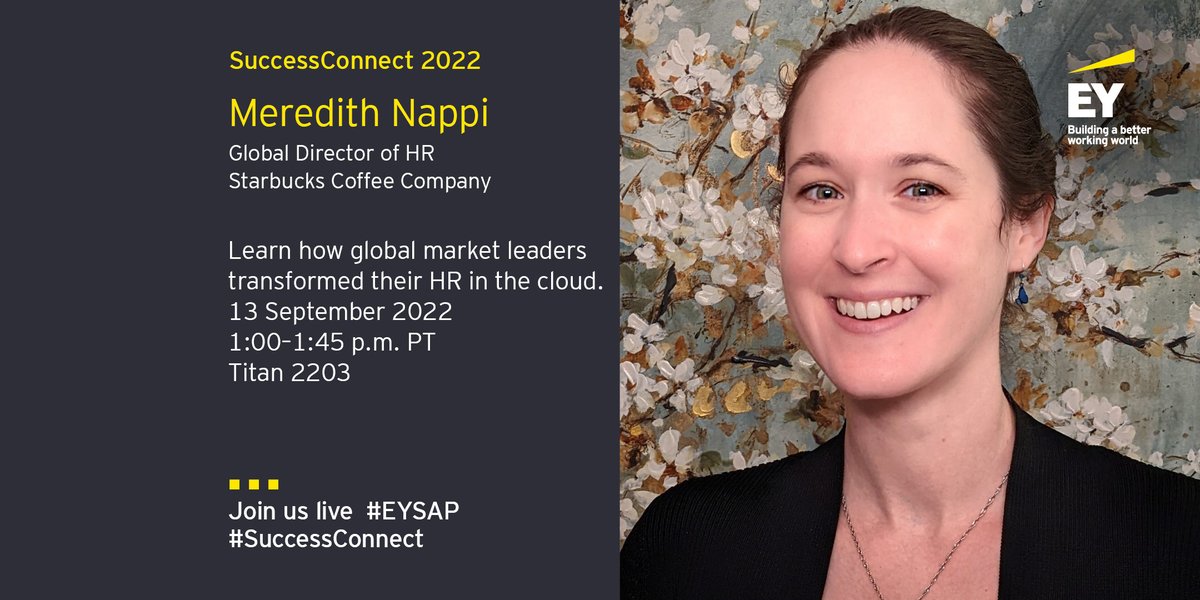 At #SuccessConnect 2022, <a href="/Starbucks/">Starbucks</a>' Meredith Nappi describes how digital transformation helps the company brew good mornings for 33,000+ neighborhoods in 6 continents, one coffee cup at a time.

Explore this session: bit.ly/3KTWjrF #EYSAP