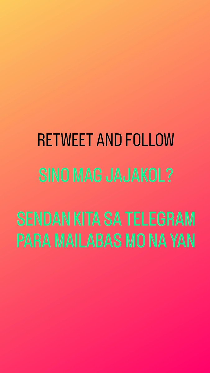 4ULTRA4SET4SARA's tweet photo. claim your free! retweet and fallow.
Telegram : @idolsarah https://t.co/YRagFmmgJF