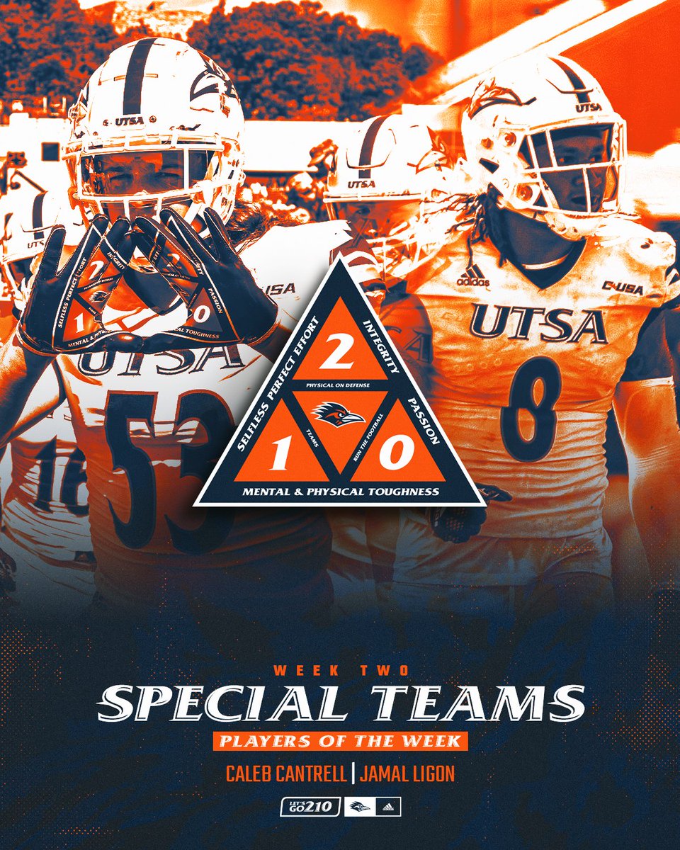 Unveiling our #210TriangleOfToughness Players of the Week 😤 

#210TriangleOfToughness 
#LetsGo210 | #BirdsUp 🤙