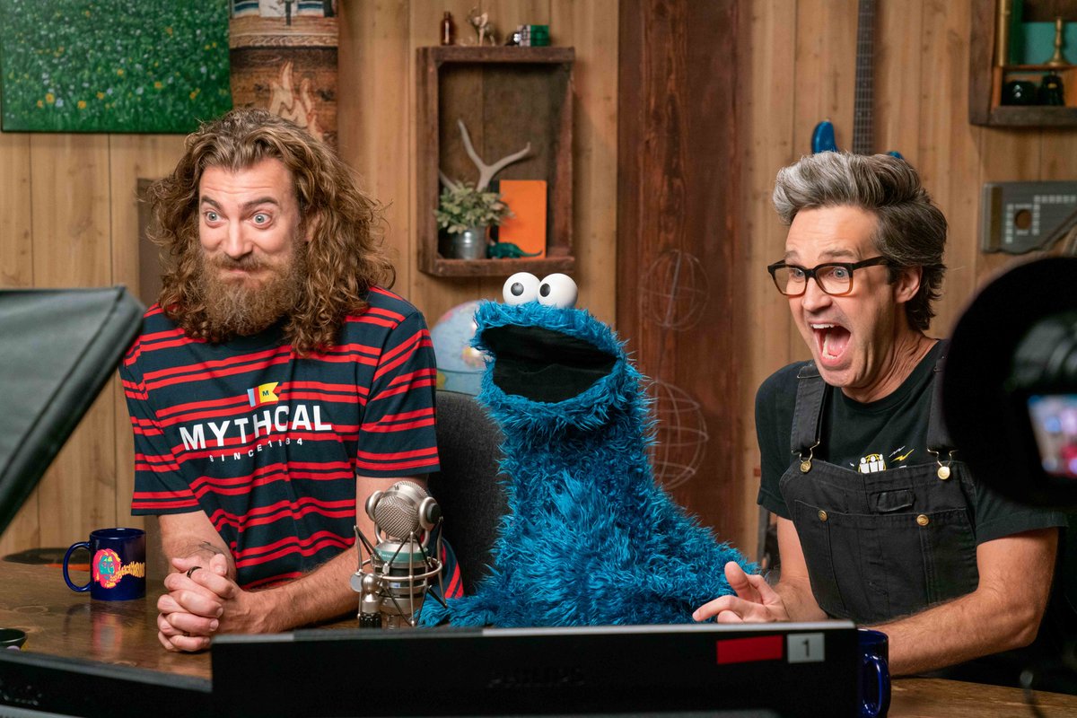Mythical's tweet photo. It was an HONOR to have @MeCookieMonster come all the way from @SesameStreet to play with us on GMM today 🍪 https://t.co/YoxvNqv4Um
