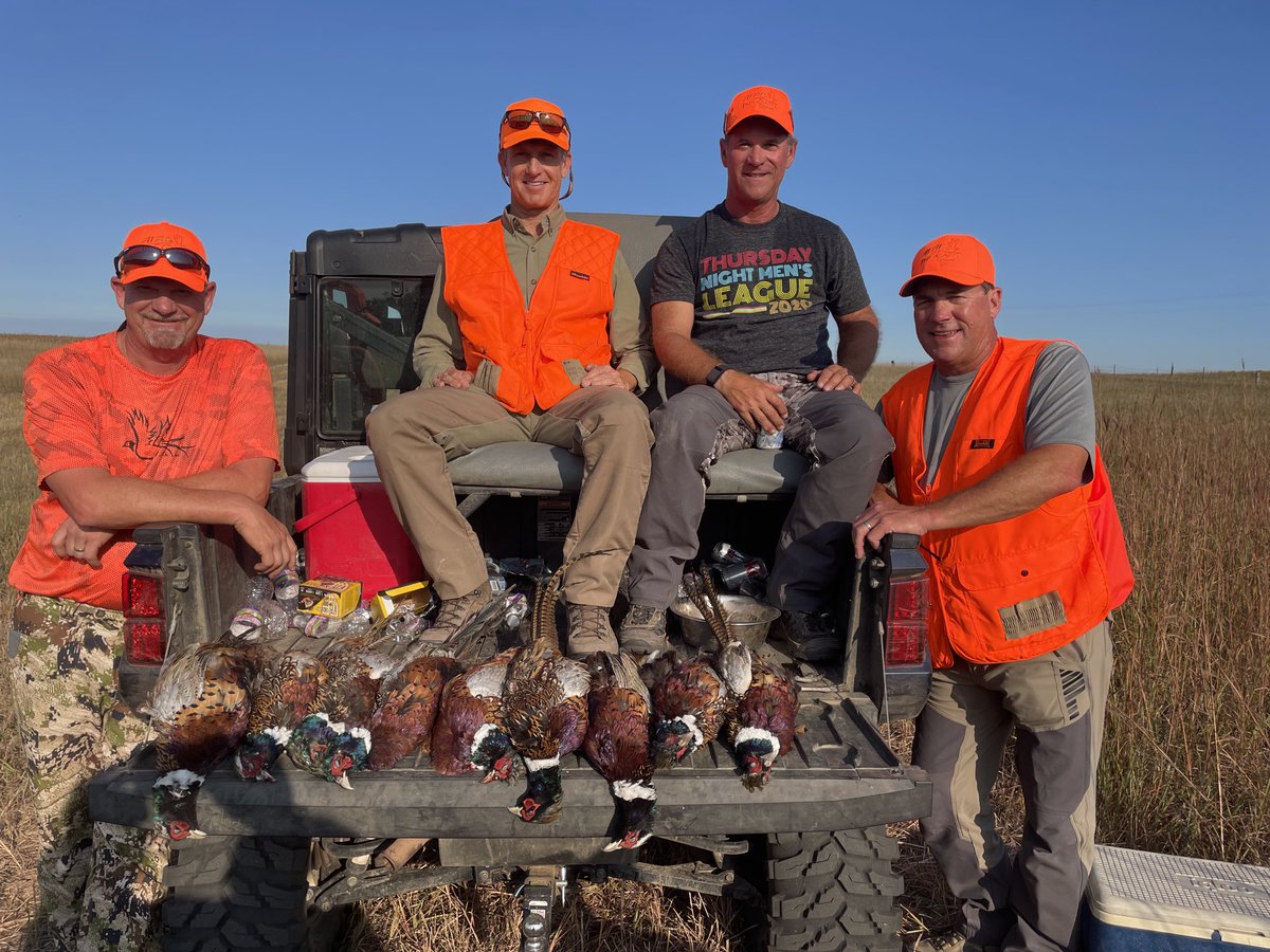 Successful day at ⁦<a href="/A1AlsPR/">A1 Al's Pheasant Ranch</a>⁩  ⁦<a href="/tcgillis/">Tom Gillis</a>⁩ ⁦<a href="/davidtomsgolf/">David Toms</a>⁩ ⁦<a href="/BrandtJobe/">Brandt Jobe</a>⁩  one of our favorite days of the year!