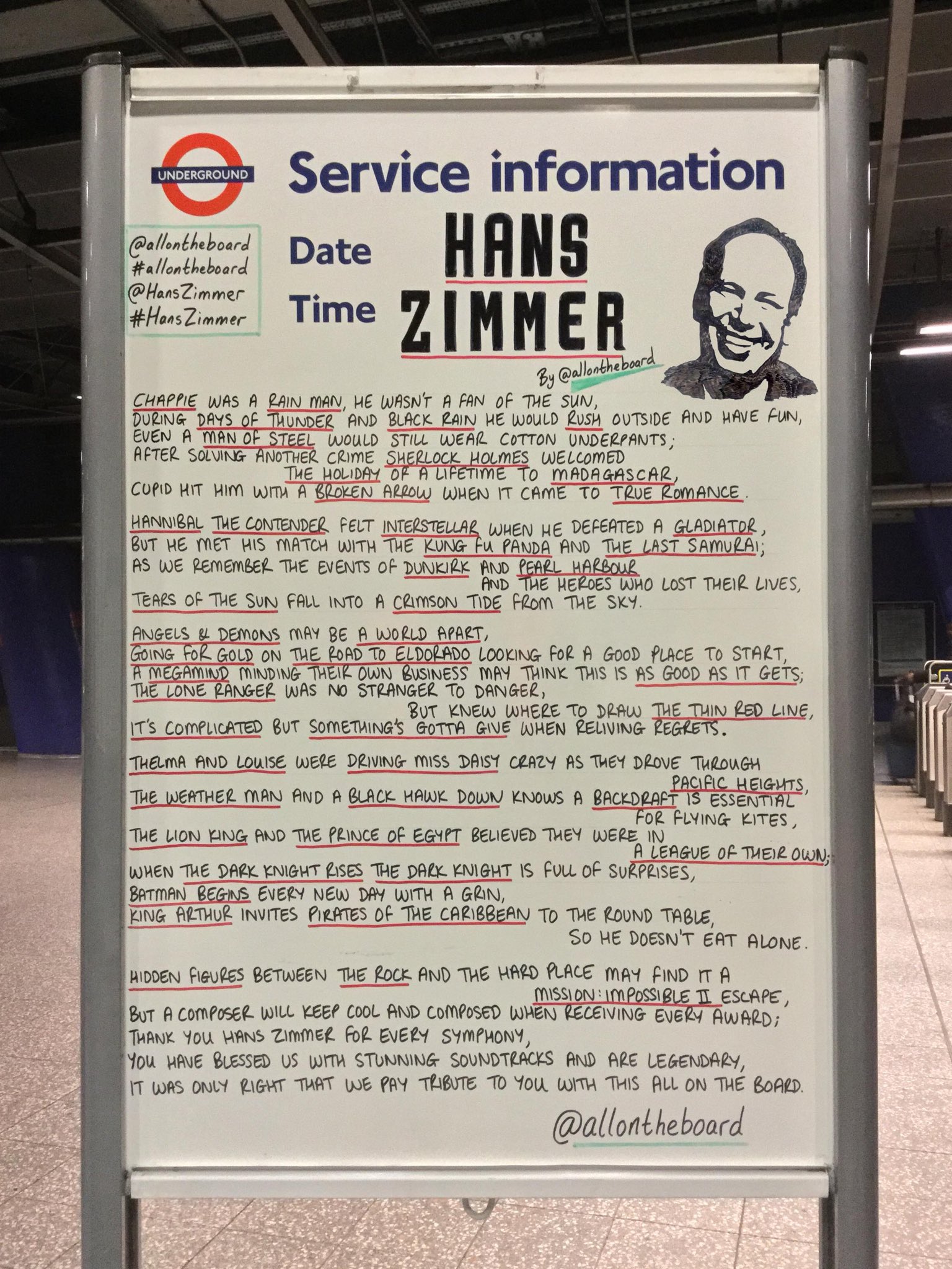 Happy 65th Birthday to the legendary Hans Zimmer.  