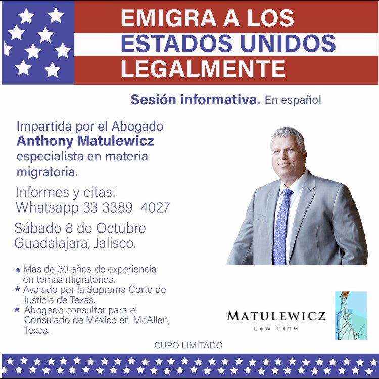 Para los que estén interesados en poner algún #negocio o emigrar a Estados Unidos, les recomiendo esta platica