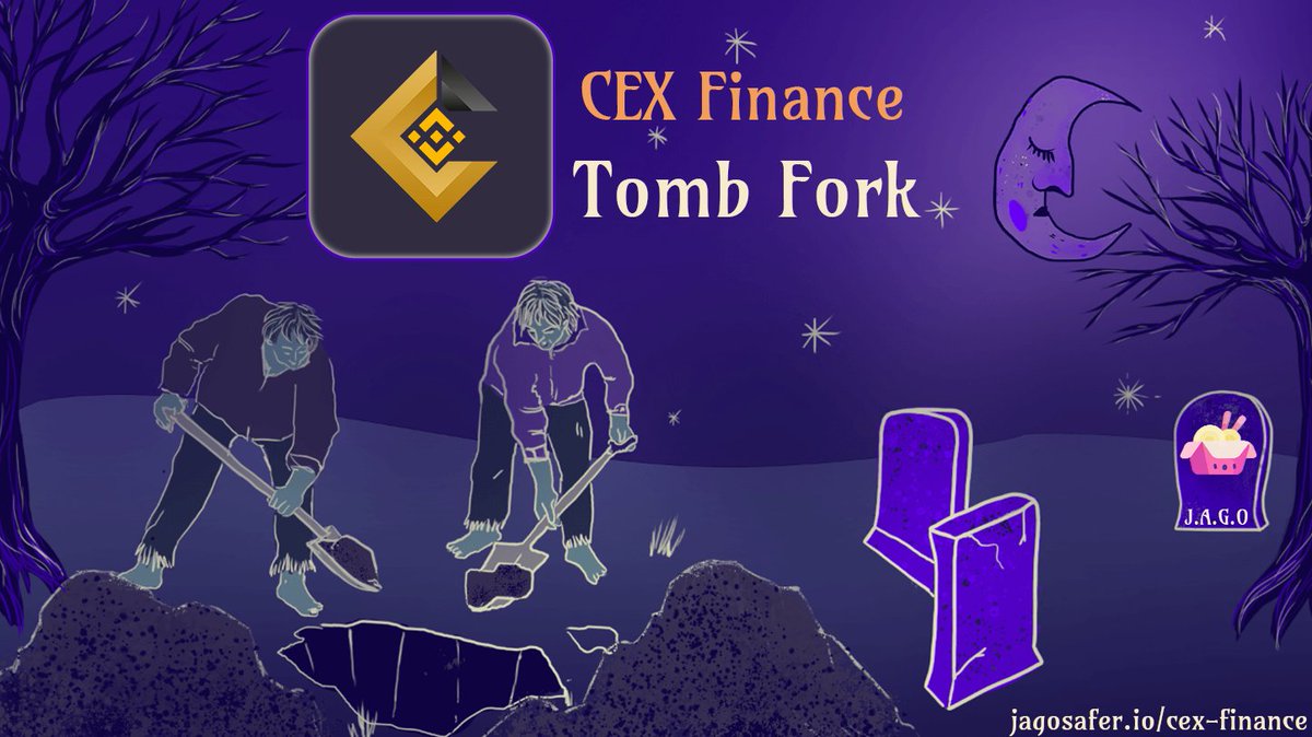 JaGo (@jagosafer) on Twitter photo 🪦 🪦NEW: CEX Finance🪦 🪦
<a href="/Cex_Finance/">CexFinance</a>
Chain: #BSC
Type: #tombfork
DETAILS: jagosafer.io/cex-finance
💀ALTHOUGH WE ALWAYS CHECK OUR SUBMISSIONS THOROUGHLY, YOU SHOULD NEVER FULLY RELY ON THEM, ITS NOT A FINANCIAL ADVICE, SO DYOR BEFORE INVESTING ANY MONEY
#DeFi 🪦 🪦NEW: CEX Finance🪦 🪦
<a href="/Cex_Finance/">CexFinance</a>
Chain: #BSC
Type: #tombfork
DETAILS: jagosafer.io/cex-finance
💀ALTHOUGH WE ALWAYS CHECK OUR SUBMISSIONS THOROUGHLY, YOU SHOULD NEVER FULLY RELY ON THEM, ITS NOT A FINANCIAL ADVICE, SO DYOR BEFORE INVESTING ANY MONEY
#DeFi