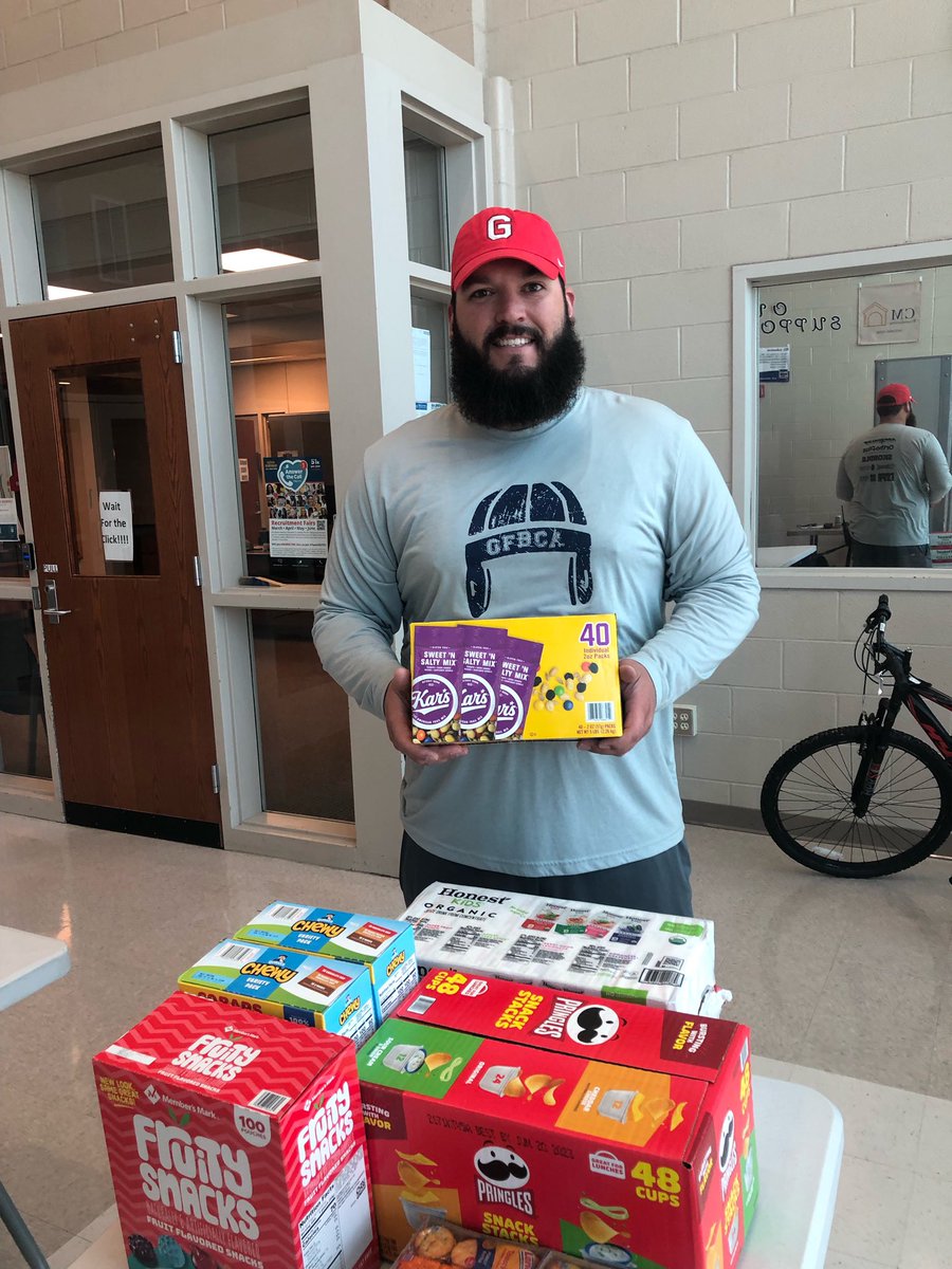 Coach Lev &amp; the Football Team are back at it! So are we. Happy to serve by providing pregame &amp; practice snacks for the players. Looking forward to another great year at U.S. Grant HS. #yfcsokc #campuslife