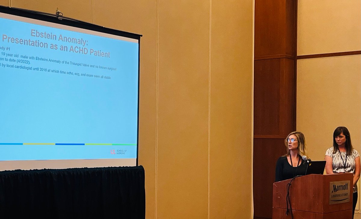 jkurtz02's tweet photo. Great showing by the @NCProvider @UofLPeds team at #KYACC2022. Presentation on Ebstein, Fontan and PLE, and echo parameters of diastolic function in Fontan. @MelissaPerrott5 #CHD #ACHD https://t.co/IxVSwCPEI3