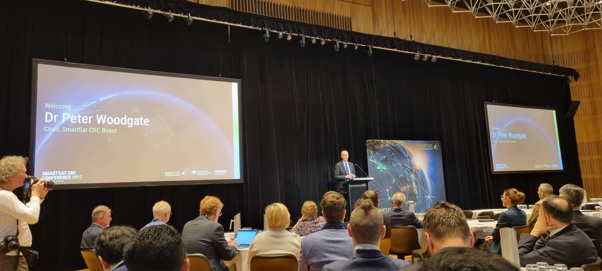 CosmicRebe's tweet photo. #SSCRC22 has begun, looking forward to presentations and posters highlighting the great @SmartSatCRC projects underway. https://t.co/coKf4RM9NE