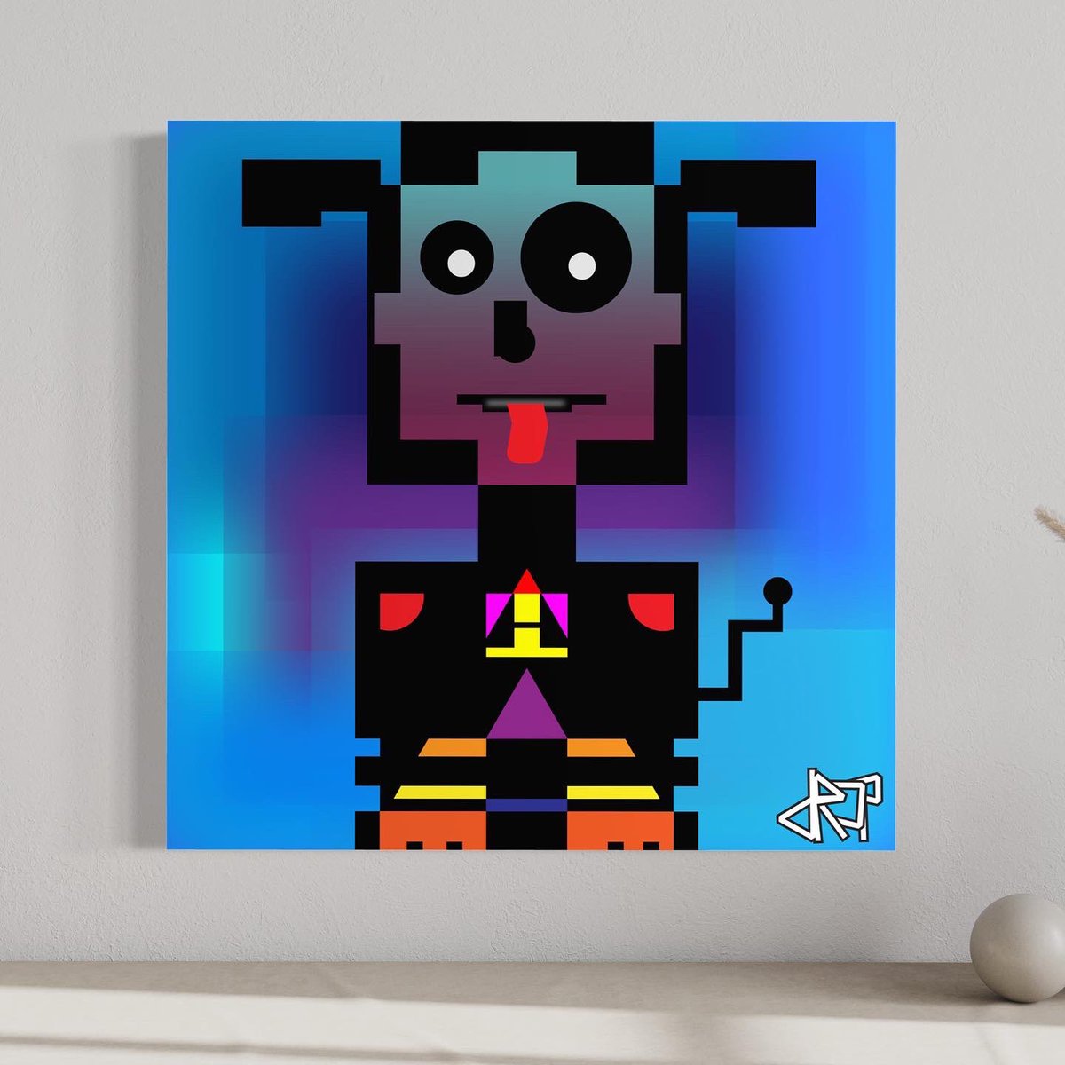 Gendropart's tweet photo. Spooky BlockDog. Bc Halloween is around the corner and Fall is upon us!!
#generationdrop #gendropart #spooky #dog #abstractart #inspiration https://t.co/o7zkhidZH2