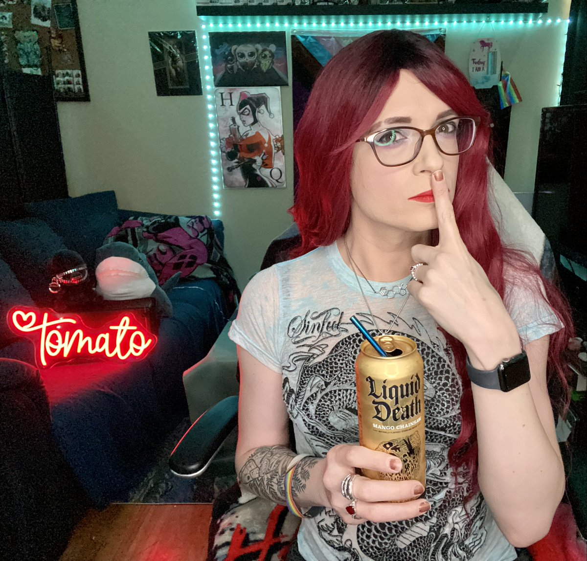 AliTheTomatoxo's tweet photo. It's Monday, do you know where your Tomato is? She's probably playing The Last of Us Pt.1 https://t.co/ImIFIxFyCk #AliTheTomato #TheLastofUsPartI  #Peer2Peer #TransGaming #LiquidDeath #TwitchStreamers #TwitchAffiliate https://t.co/TGInakXxoK