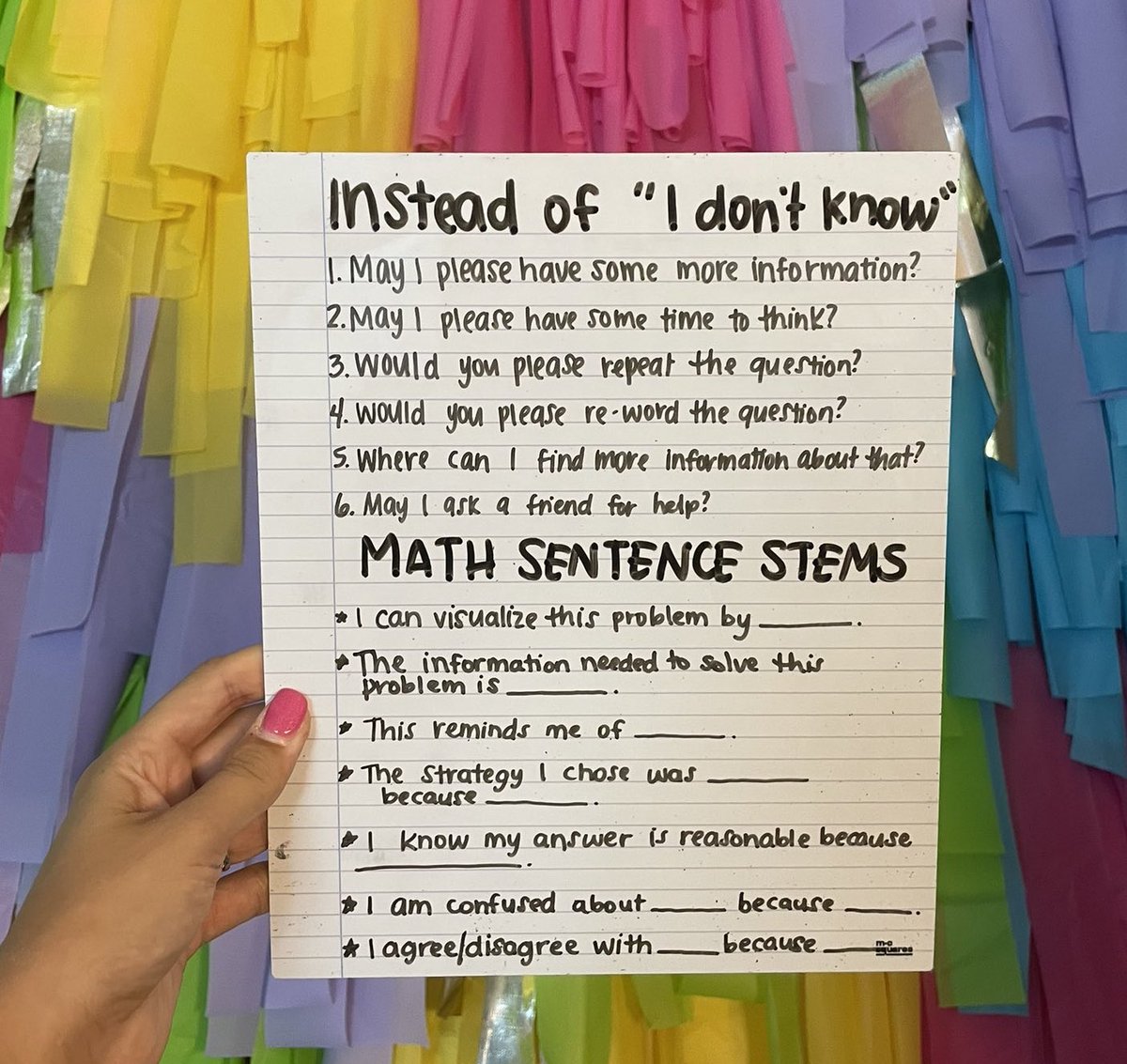 teacher2teacher's tweet photo. How do you respond to "I don't know" in your classroom community?

(Inspiration via T @mrsc_classroom) https://t.co/6Yx3GhwvlL