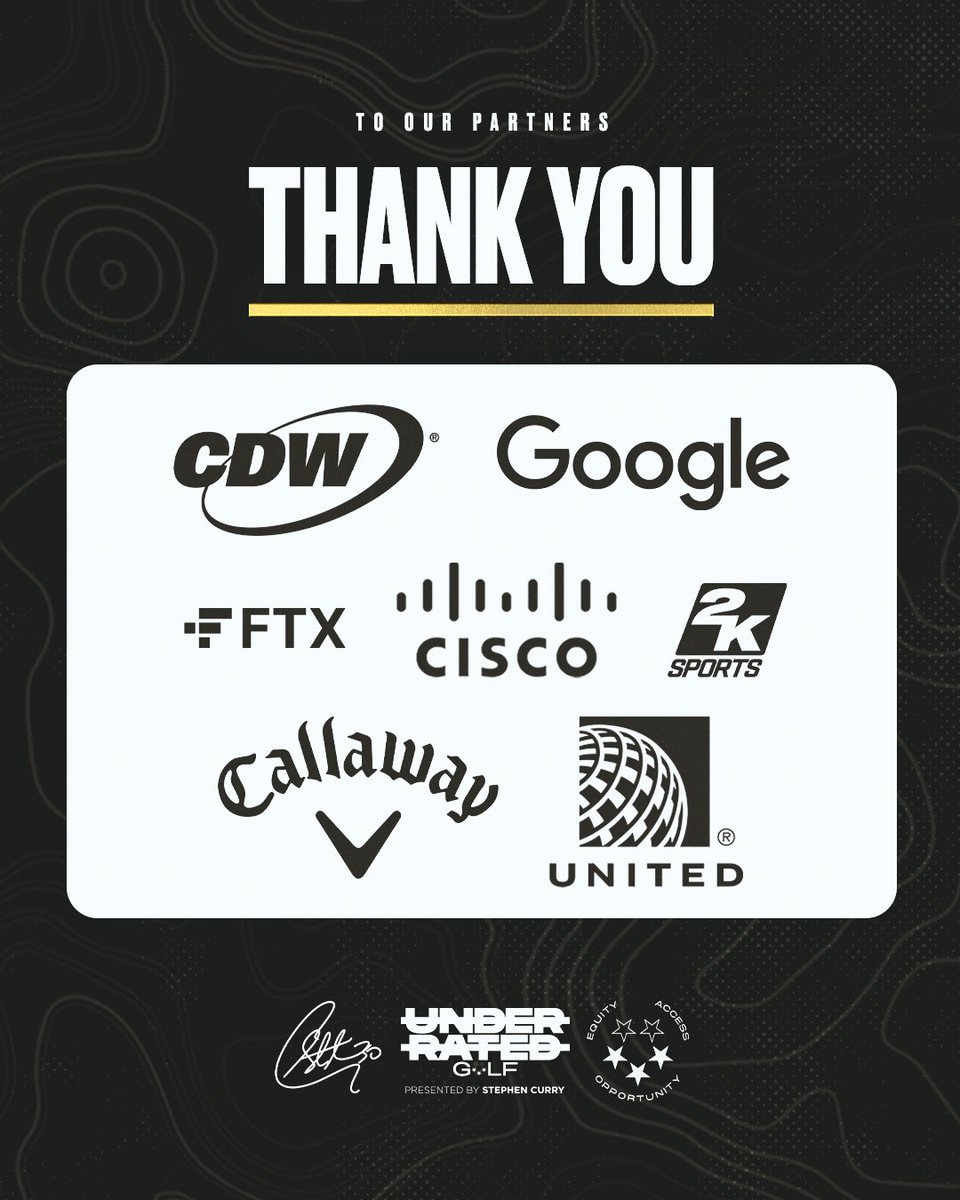 𝐓𝐇𝐀𝐍𝐊 𝐘𝐎𝐔 to all our tremendous partners for making the inaugural season of the Underrated Golf Tour so special. We couldn't have done it without you!