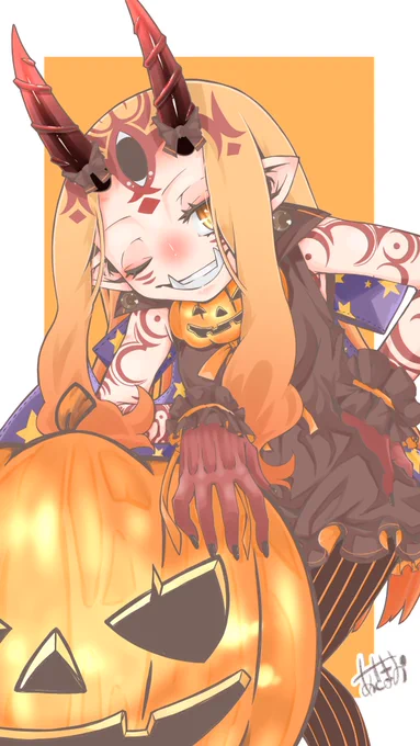 おはようございまーす٩( ᐛ )وかようびー☆ミ今日も程よくできる範囲でがんばりませう( '▽`)まずはお仕事からすたーとー今日の過去絵はハロウィン茨木ちゃんでございます( *`ω')きゅーとやでー☆ミ 