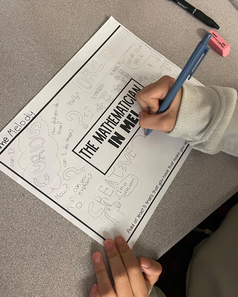 mrsrogershdsb's tweet image. We’re all mathematicians! This book not only shares a wonderful lesson that everyone and anyone can do math (and we do it everyday even without realizing!), It is also # hilarious!!!! We kicked off our math identity journals today!#mathisntjustnumbers #everyonecanlearnmath 📖😃