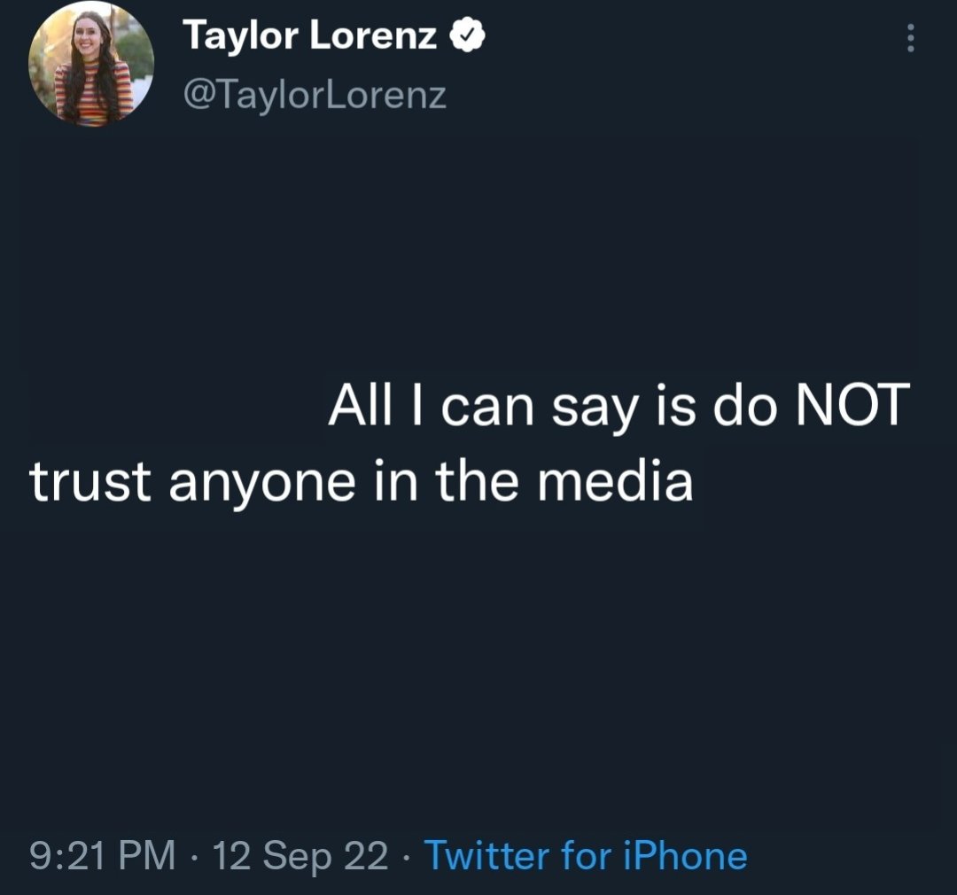 Taylor Lorenz finally said something I can agree with.