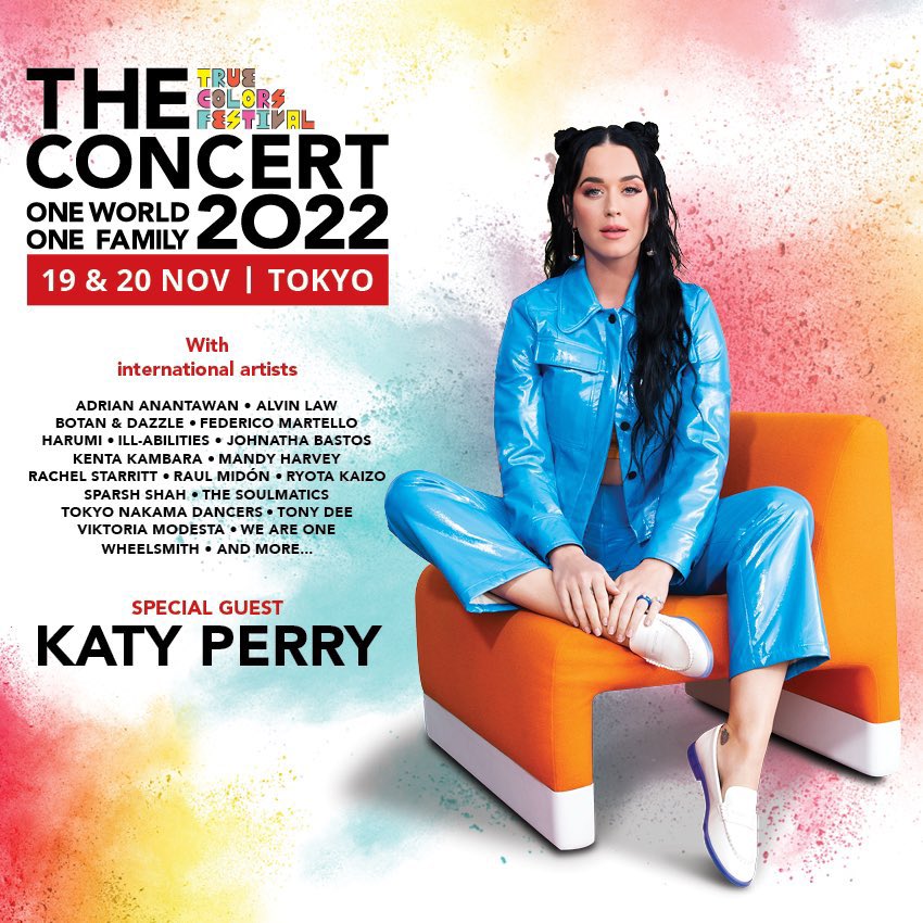 OfficialYukiya's tweet photo. .
大変光栄な事に
あの世界的大スターKaty PerryやRaul Midonも来日し
2022/11/19-11/20に開催される
The True Colors Festival The Concert 2022
にThe Soulmaticsとしてゲストアーティスト出演させていただきます😳🎉

@katyperry 
@TrueColorsFest 

#DiverCity #katyperry #truecolorsfes https://t.co/g9WhBN5xDs