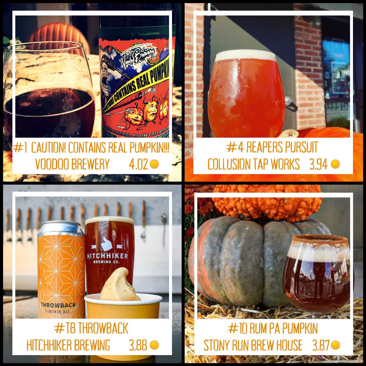 It's that time of year, Pumpkin beers are hitting the shelves. So we had to crunch the numbers and these are some of the best options you will find in Pennsylvania

Swipe to see them all and click the link below for the full list

breweriesinpa.com/top-10-pennsyl…

📸 courtesy each brewery