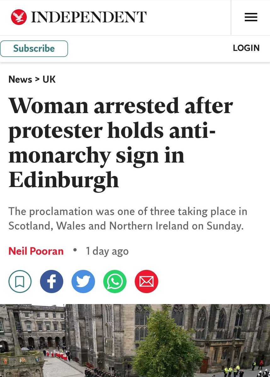 dominictsz's tweet photo. What? You can't protest against the  monarchy?

What about the freedom of expression? https://t.co/xvSmySiaDr