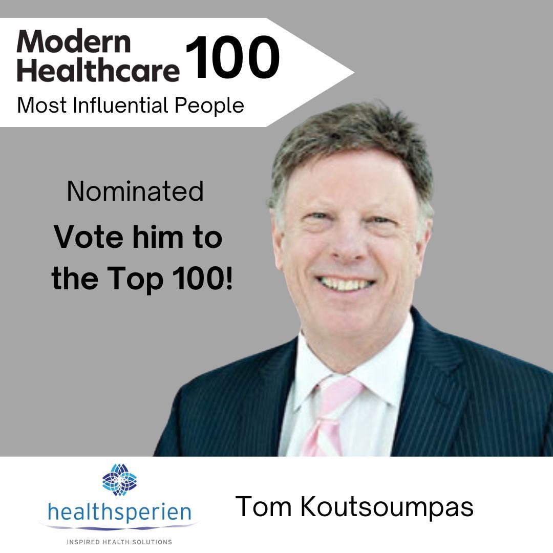 Our very own, Founder and President, Tom Koutsoumpas has been nominated for Modern Healthcare’s 100 Most Influential People in Healthcare. Vote today to get him to the Top 100 by September 27, 2022! lnkd.in/eQFwPtRc