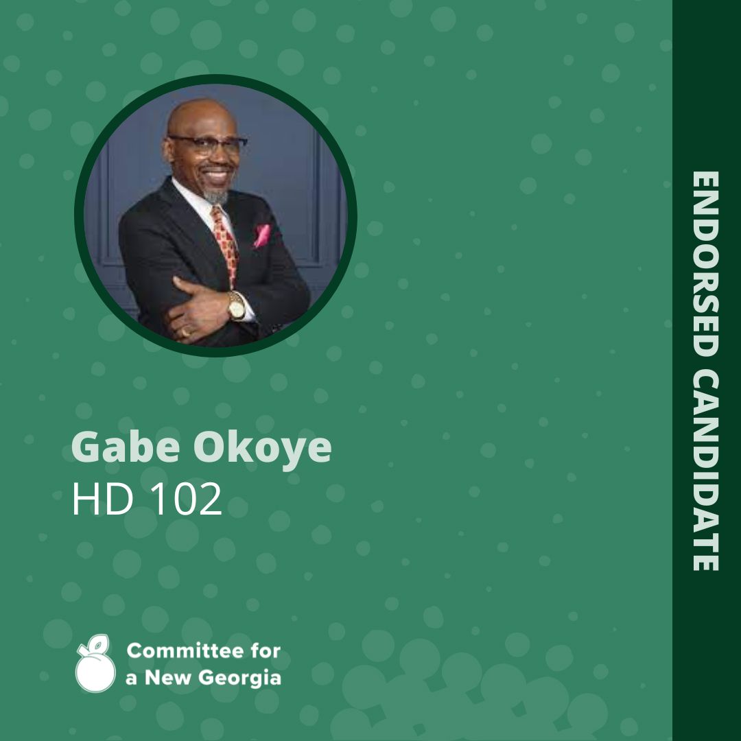 ANewGeorgia's tweet photo. There's no better time to give than TODAY and no better place to give than to someone working to make A New Georgia - 

Someone like Gabe Okoye of HD102 a lifelong public servant taking the next step in improving his county

Get to know him  -  https://t.co/ia6jO1CzDf https://t.co/OBbtcxhWiL