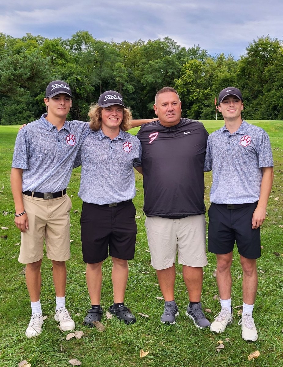 Senior Night WIN vs Miamisburg! We had a great celebration for Seniors Aiden Creech, Peyton Hall &amp; Jaxon Rudd. Cats move to 9-2 on the season. Today's top 4- Standifer(36) Rudd(38) Newsome(39) Creech(45)