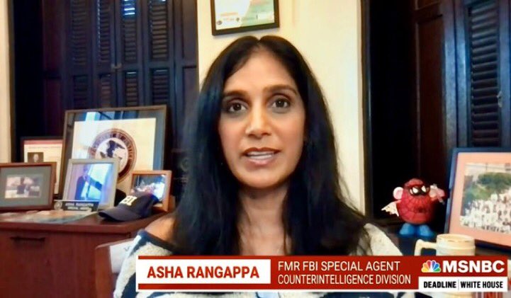 ratemyskyperoom's tweet photo. Shutters. FBI cap. Is Dept of Justice seal art? Vital legal twitter content. Spider-Man Mr Potatohead for the 10/10 @AshaRangappa_ https://t.co/Huu7z9rCFz