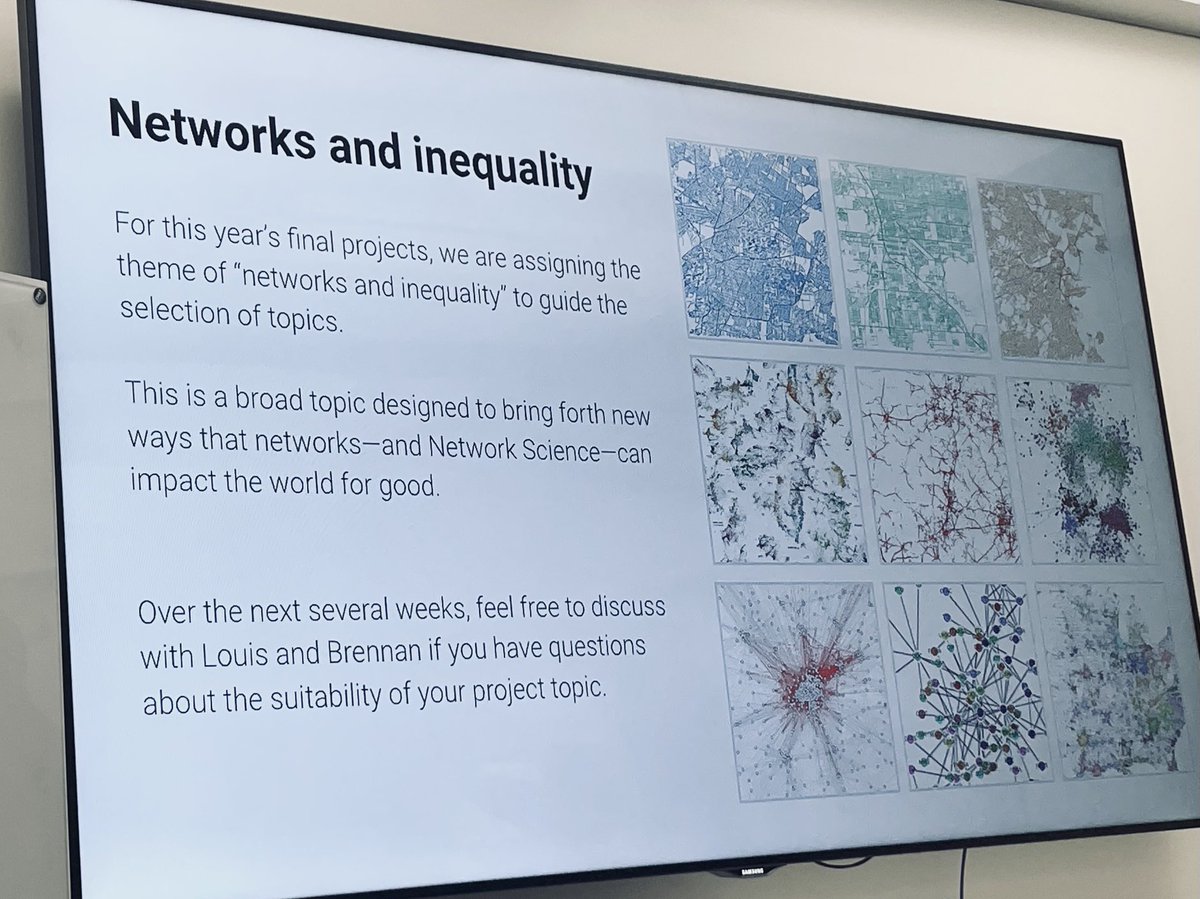 barabasi's tweet photo. This year’s topic of study for our network science class. Let the fun begin! https://t.co/5tbY7y6TI5