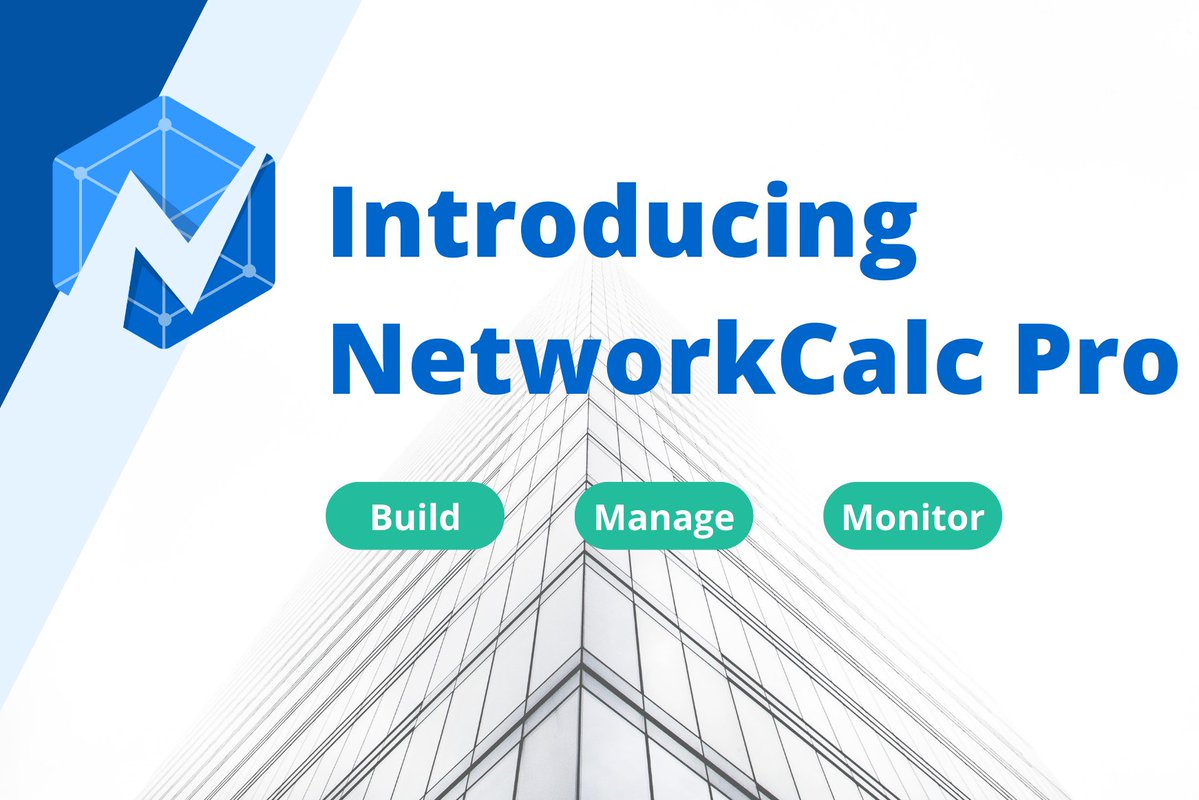 NetworkCalc's tweet image. 🎉 NetworkCalc Pro is here! 🎉

We are so excited to announce NetworkCalc Pro, the ultimate set of tools and #APIs to help you build, manage, and monitor your #domains and #networks!

Find out how we can simplify your work:

networkcalc.com/articles/intro…
