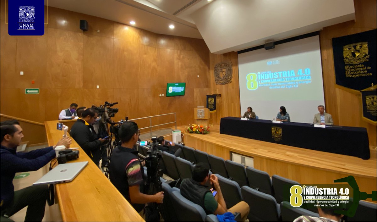 ENESUNAMLEON's tweet photo. Hoy por la mañana en rueda de prensa fue presentado el programa completo de la 8º Edición del @CtI40 organizado por la ENES León, UNAM y @PuertoInterior Toda la información de esta nueva edición del seminario, puede ser consultada en 👉 https://t.co/fDFRjH38xZ https://t.co/tiyKS8uvmh