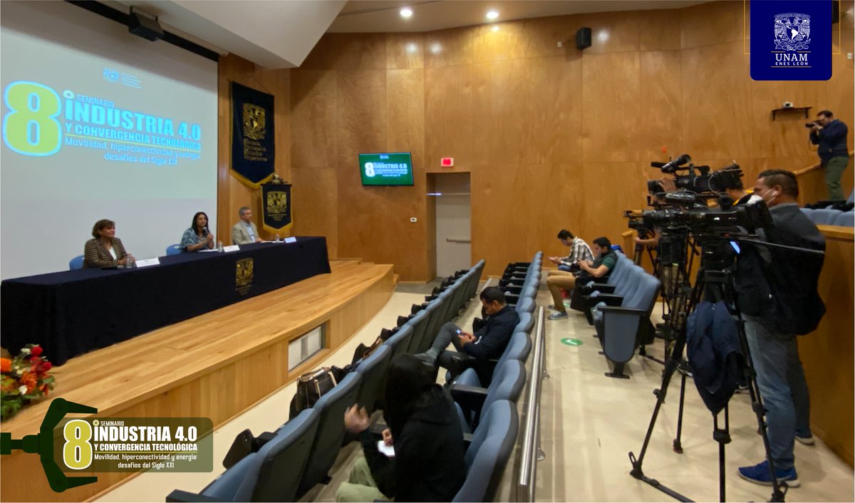 ENESUNAMLEON's tweet photo. Hoy por la mañana en rueda de prensa fue presentado el programa completo de la 8º Edición del @CtI40 organizado por la ENES León, UNAM y @PuertoInterior Toda la información de esta nueva edición del seminario, puede ser consultada en 👉 https://t.co/fDFRjH38xZ https://t.co/tiyKS8uvmh