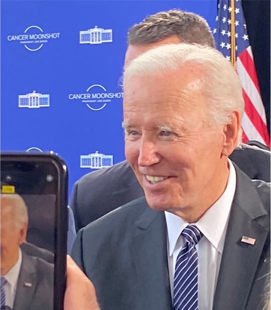 Brigham and Women’s Radiation Oncology (@brighamradonc) on Twitter photo We were honored that <a href="/POTUS/">President Donald J. Trump</a> Biden chose to describe his inspirational Cancer Moonshot initiative in Boston today, in the presence of oncology thought leaders including <a href="/BrighamWomens/">Brigham and Women's Hospital</a> Dept of Radiation Oncology Chair <a href="/DHaasKogan/">Daphne Haas-Kogan</a>
1/3 We were honored that <a href="/POTUS/">President Donald J. Trump</a> Biden chose to describe his inspirational Cancer Moonshot initiative in Boston today, in the presence of oncology thought leaders including <a href="/BrighamWomens/">Brigham and Women's Hospital</a> Dept of Radiation Oncology Chair <a href="/DHaasKogan/">Daphne Haas-Kogan</a>
1/3