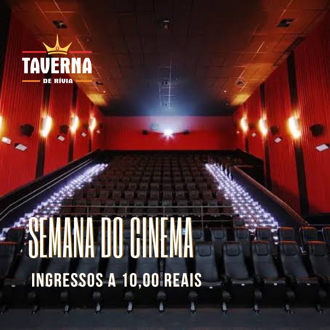 TavernadeRivia's tweet photo. De 15 a 21 de Setembro, Essa é uma iniciativa para incentivar o retorno do público aos cinemas. Empresas como Cinemark, Cinépolis e UCI aderiram a proposta e todos os ingressos nessas redes estarão no valor de R$ 10,00. https://t.co/B1I0ZjFFR5