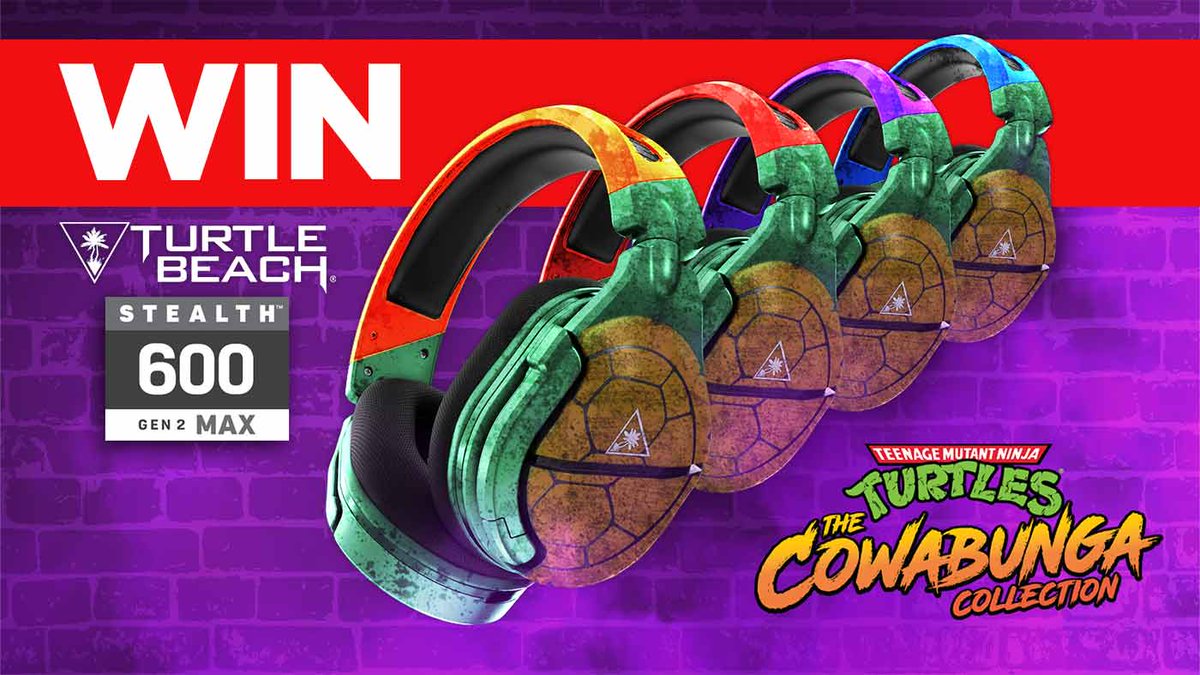 PressStartAU's tweet photo. WIN: 1 Of 4 Custom TMNT Edition Turtle Beach Stealth 600 GEN 2 MAX Headsets https://t.co/Pn1BefgsNh https://t.co/XrCKXPIOJh