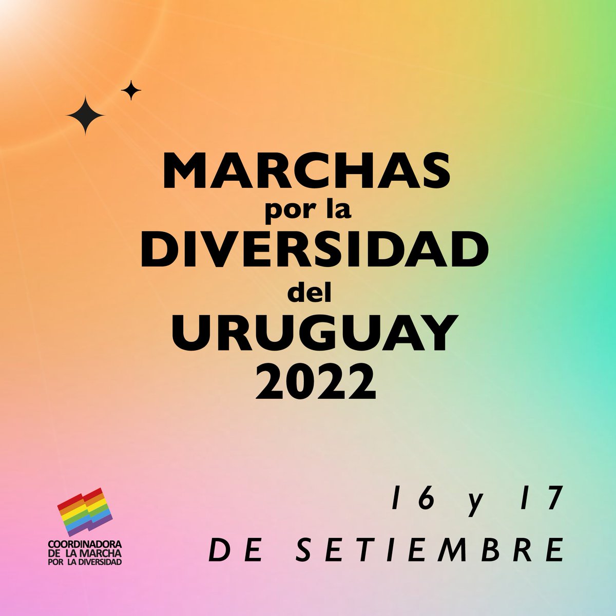 Se viene el tercer fin de semana de setiembre y las marchas por la diversidad no paran 🌈🌈🌈

Les compartimos la info de las marchas del 16 y 17 de setiembre 🤩✨