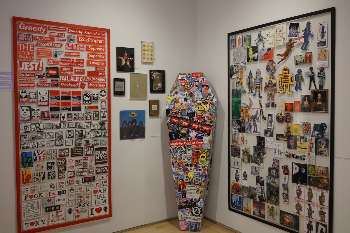 visualcritical's tweet image. Some photos of “A Sticker History Exhibition: A Snapshot from 100 Years of Design Told Through Adhesive Materials,” which is now showing at the Flatiron Project Space!

The show will be up until Sept 29 and you can learn more at the following link: sva.edu/events/a-stick…