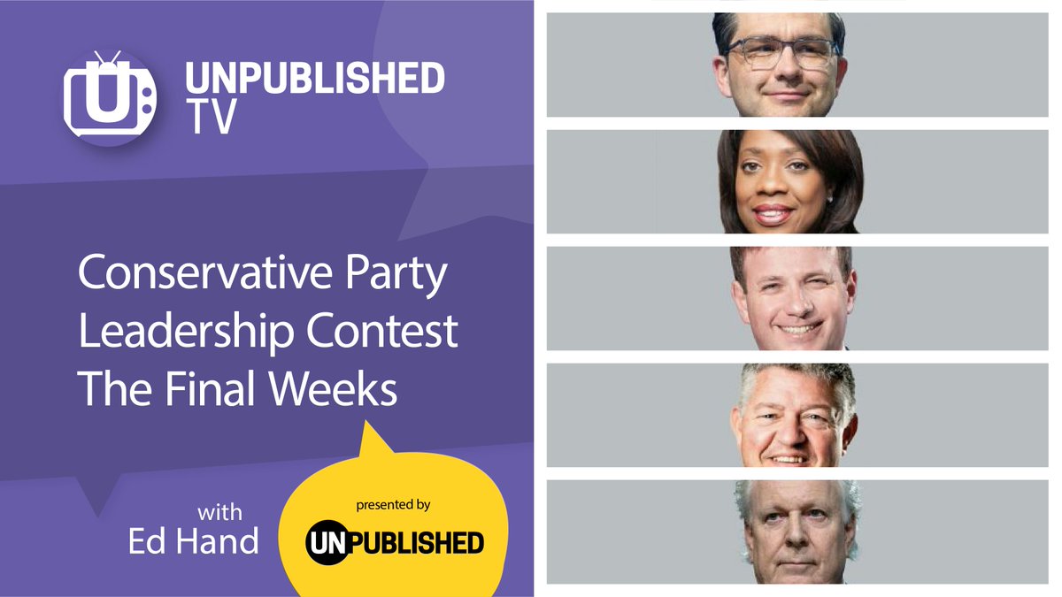 unpubmedia's tweet photo. TONIGHT on #UnpublishedTV: Can a @PierrePoilievre lead @CPC_HQ win next federal election? Find out what our expert panel thinks at 8 pm Eastern | 5pm Pacific: https://t.co/7MMvgwMTyJ Guests: @darrellbricker @kinsellawarren @LoriLturnbul @garry_keller @Rick PetersonYEG #cdnpoli https://t.co/cmT0hCgdYH