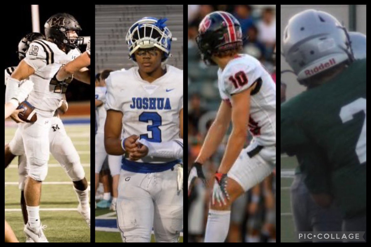 TOP PERFORMERS 
Week 3 

<a href="/gusflemingwood/">gus fleming-wood</a> Mansfield: 19 tackles 14 solo vs SGP 

<a href="/The_RJBrown/">RJ</a> Joshua: 189 rushing 2TD vs Southwest

<a href="/KaiPruitt24/">Kai</a> Colleyville: 13 catches 137 yards 1 TD vs Ennis 

<a href="/trent_honeycutt/">Trenton Honeycutt</a> Trimble Tech: 256 rushing 2TD vs Samuell 

#txhsfb
