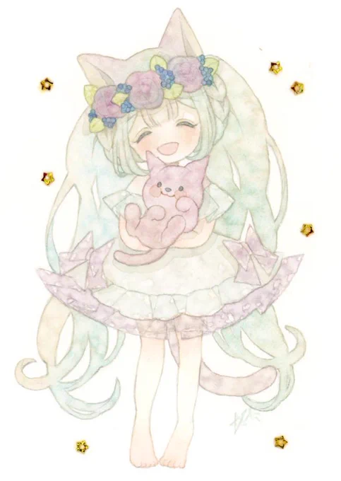 #sns秋の芸術祭2022 #秋の創作クラスターフォロー祭り 動物とケモ耳の子をふわふわな世界で描くのが大好きです。愛犬のコーギーをモデルにしたイラストも描いていますよかったら遊びに来てください 