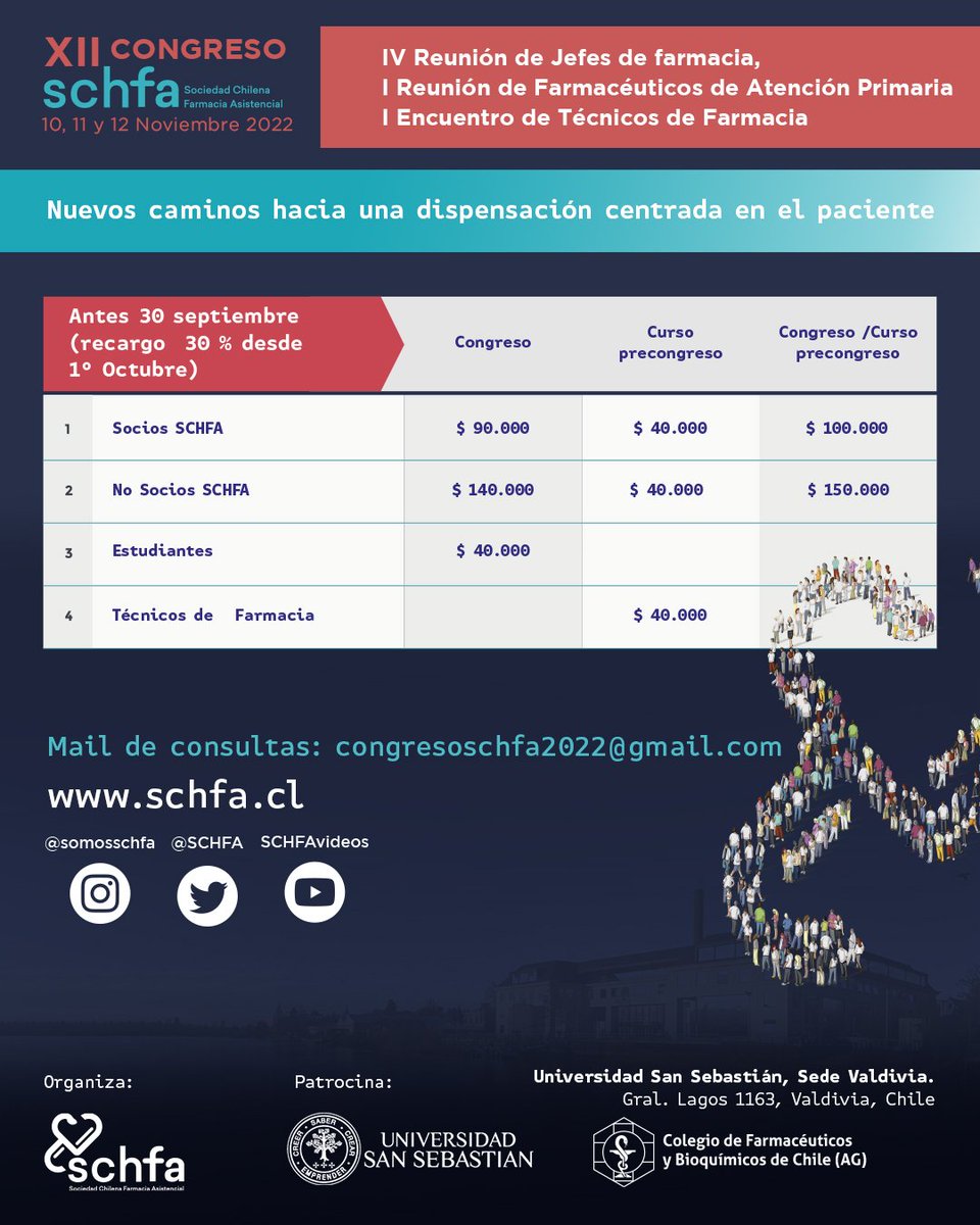 Pame_Q's tweet photo. Se nos viene el congreso @SCHFA 🥳!!! Valores con descuento hasta el 30 de septiembre en el link
⬇️⬇️⬇️
https://t.co/B8DSYD8nsT https://t.co/p8wAQDO6Ck