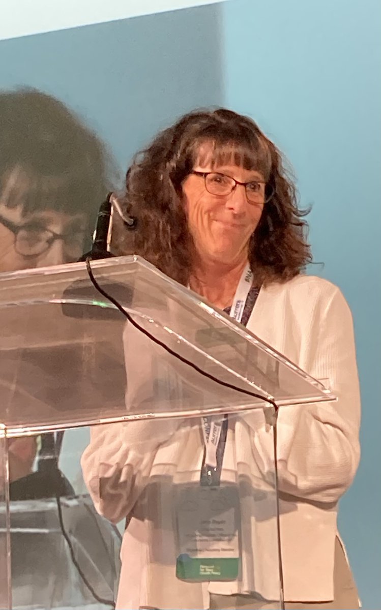 NASHPhealth's tweet photo. NASHP Board Chair and Senior Health Policy Advisor at @WA_OIC Jane Beyer kicks #NASHPCONF22 off: It's so wonderful to be together again! And in large part thanks to all of you and the work you do, we're back! https://t.co/WzJUZcUQlP