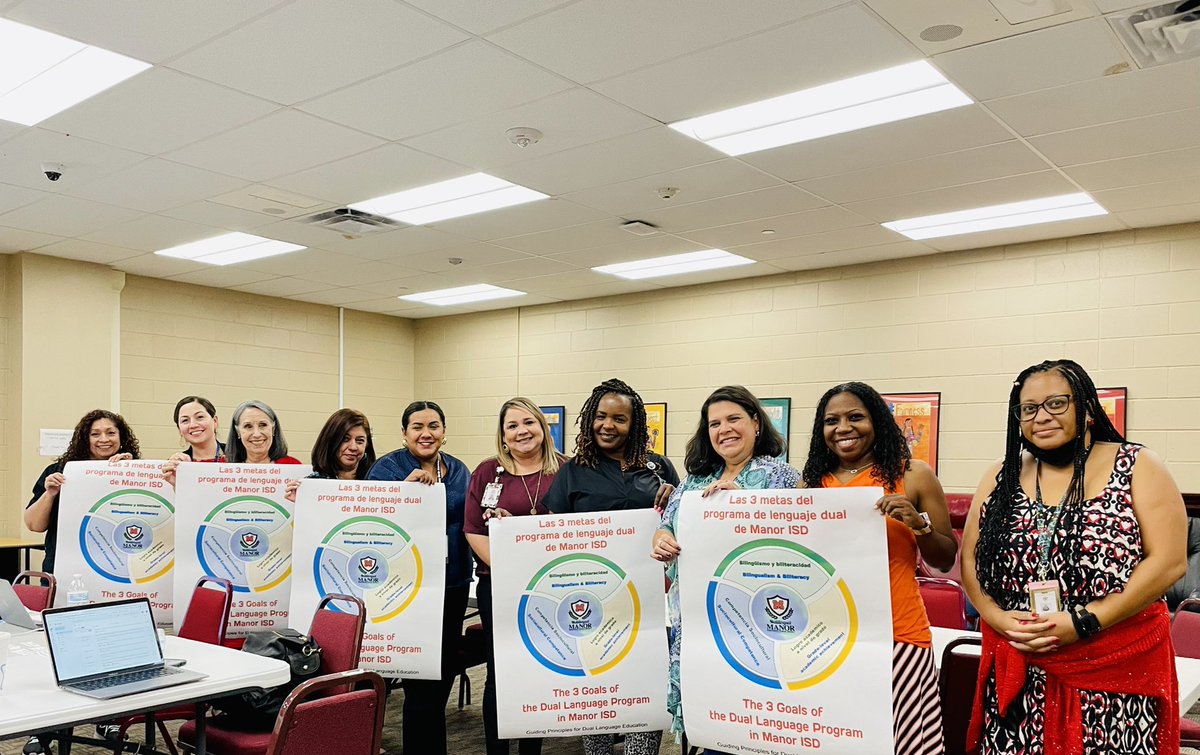 HazelCmtz's tweet photo. ¡Y seguimos construyendo puentes! Today we continued building dual language bridges 🌉 across our campus leadership teams #DualLanguageStrong #ManorDualLanguageLeaders @ManorISD @BMESBulldogs @ManorEELC @LagosElementary @DeckerES @OMESOwls @Bilingual_Manor https://t.co/CIhArBETmY