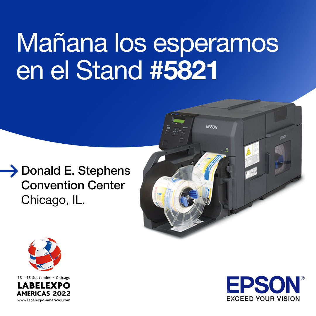 EpsonLatin's tweet photo. El reencuentro que todos hemos estado esperando va a suceder mañana en la Feria #LabelexpoAmericas2022 y estás invitado! ¡Súmese a nosotros!
Regístrate ahora▶️ https://t.co/A0LQTgeXKj
#Epson #ExceedYourVision #ColorWorks #SurePress https://t.co/FoXTf70tdJ