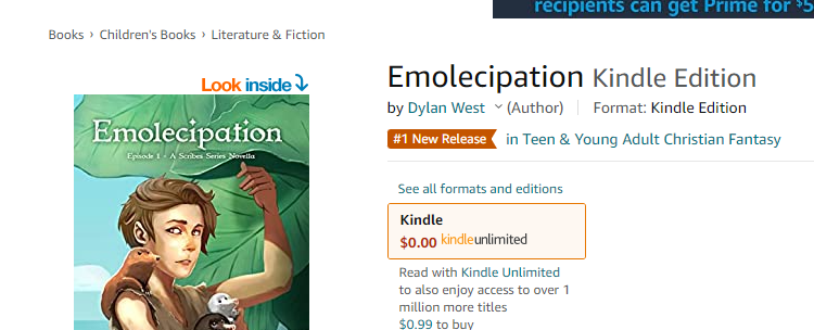 DylanWestAuthor's tweet photo. After five years of slavery, young Gedov will do anything to escape. YA fantasy novella in the Scribes Series. https://t.co/ipOq4JDXGB 

(#1 New Release in Teen and Young Adult Christian Fantasy) https://t.co/D0TGJTpaUB