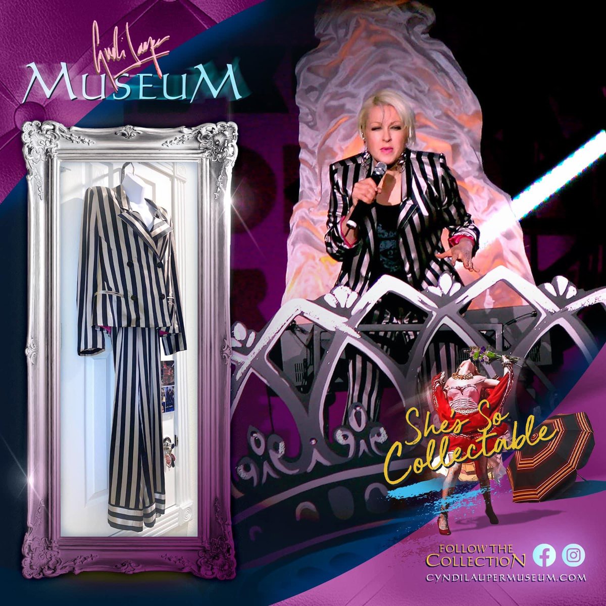 CyndiMuseum's tweet photo. Follow The Collection on FB, Twitter and YouTube! @cyndilauper #cyndilauper #cyndimuseum #cyndilaupermuseum #museum #collection #liveontour #truecolors #truecolorstour @TrueColorsUnite #truecolorsunited https://t.co/oa1d67VS8J