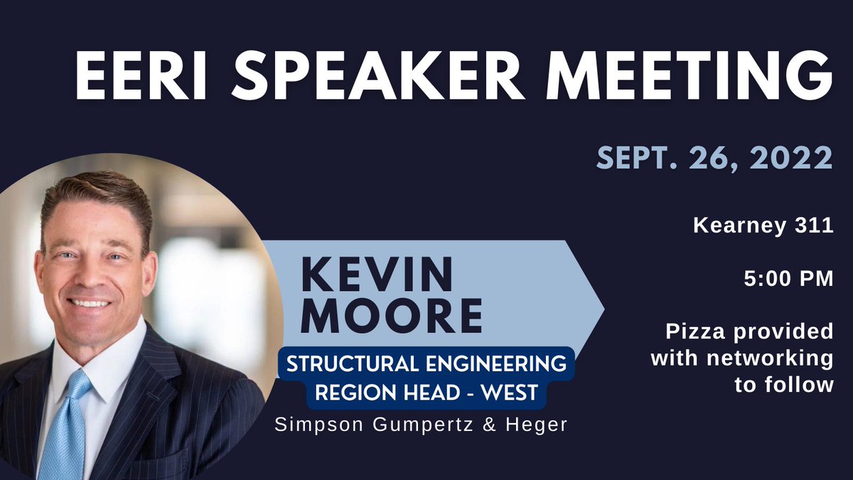 Join us on September 26th in KEAR 311 to hear Kevin Moore! There will be pizza and is a great opportunity.