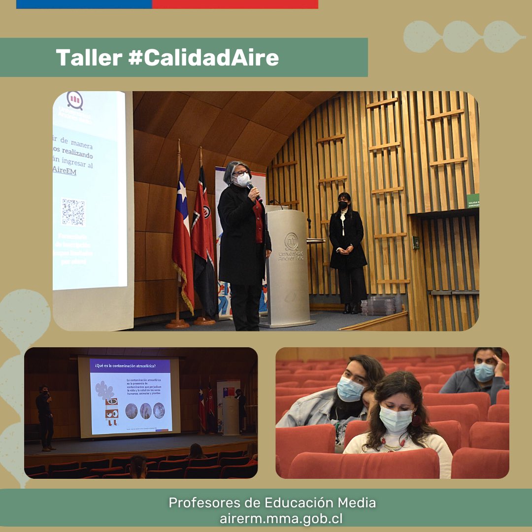 MMAMetropolitan's tweet photo. ✔️En el taller, el profesional Roberto Delgado explicó los alcances del #PPDA Stgo y la crisis climática.
✔️ Por su parte, la jefa #Edupac @MayRiquelme mostró el kit de Herramientas Educativas de Contaminación Atmosférica, el q puede descargarse👇🏻
📲 https://t.co/Z20H71dbs3 https://t.co/FKzMCLrZwp